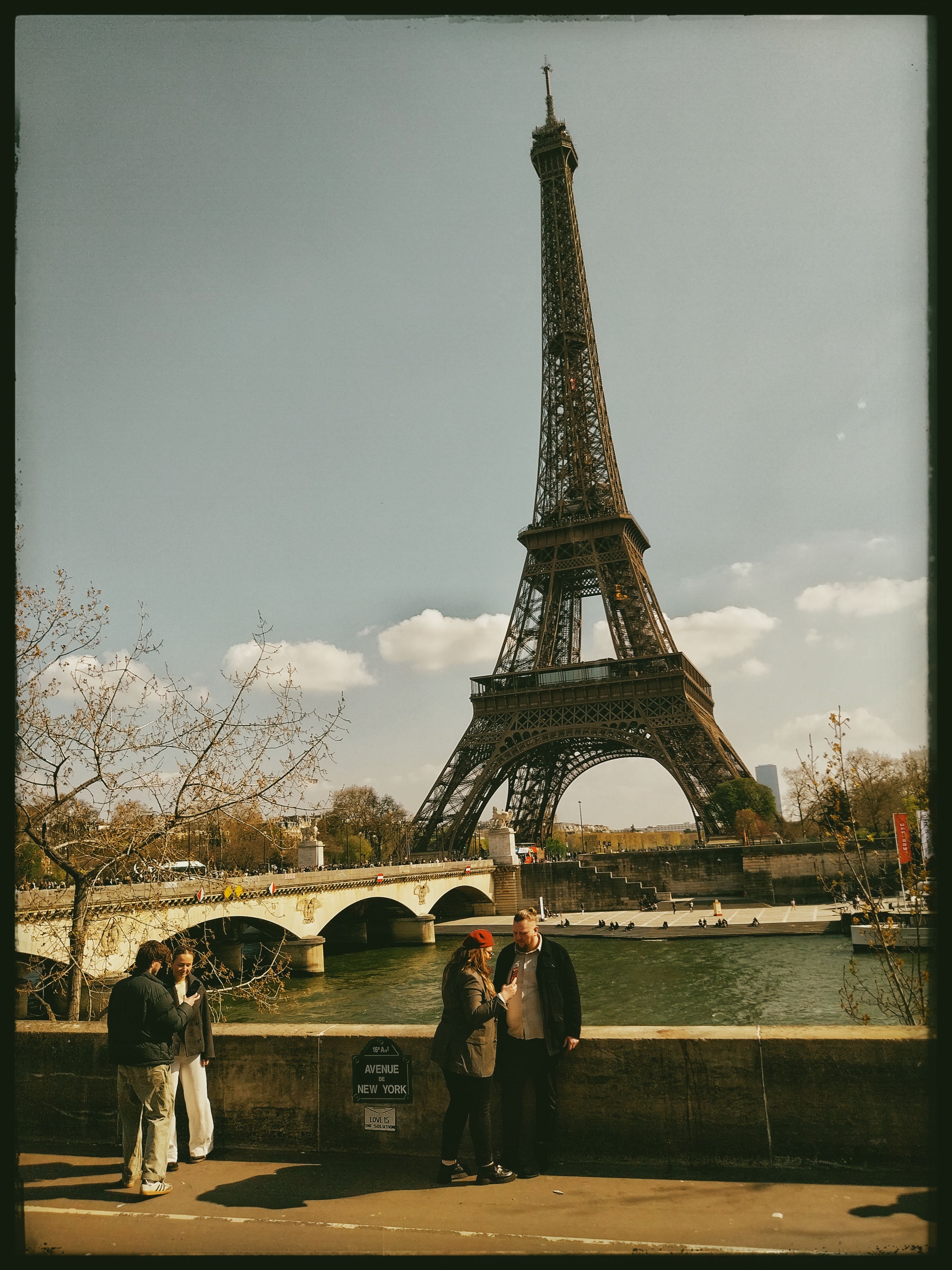 The Eiffel Tower portrait